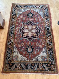 601 Antique Oriental Carpet 3x5