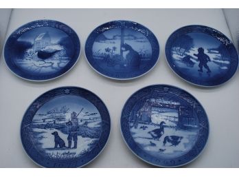 5 Royal Copenhagen 7' Plates-231