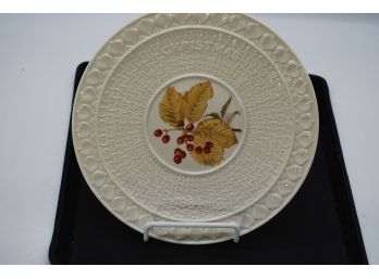 Signed Belleek Christmas Plate 1984-238