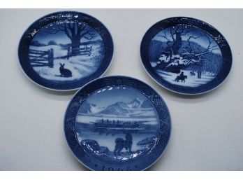 3 Royal Copenhagen 7'plates-233