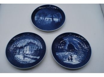 3 Royal Copenhagen 7' Plates-232