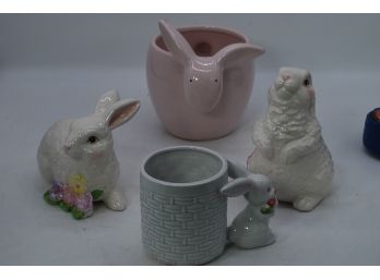 Lot Of 4 Bunny Figures-16