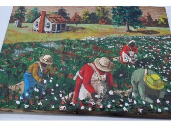 Mildred Feazel Bright Pickin Day Oil On Board-79