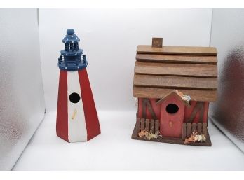 2 Country Style Bird Houses-284