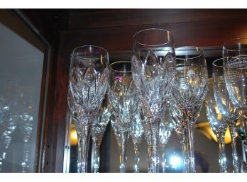 8 Champagne Crystal Glasses-17