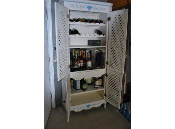 Lattice Work Wine And Liquor Cabinet-78