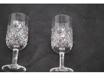 Pair Of Orrefors Cut Crystal Cordials-21