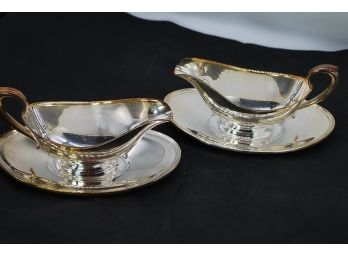 Gorham Silver Plate Gravy Boats (2)-26