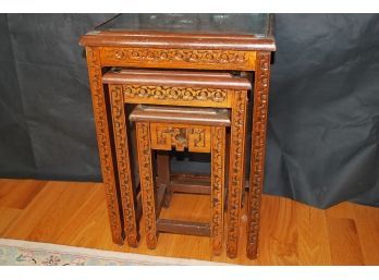 Carved Asian Nesting Tables-47