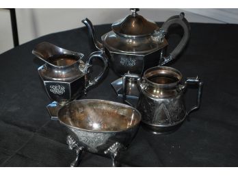 4 Pieces Of Vintage Silver Plated Table Items-133