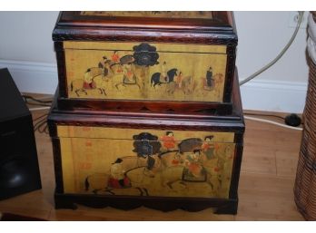 2 Stylish Asian Decorative Boxes-91