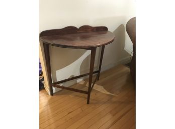 Mahogany Demilune Table 73