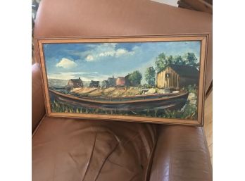 Oil Painting Of Boat 69