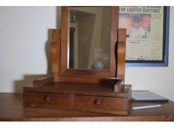 Custom Made Shaving Mirror (this Item Was Made To Match Empire Dresser)-109