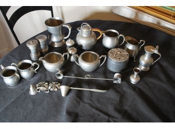 20 Pieces Of Pewter -134