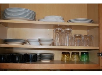 Cabinet With Plates And Glasses-143