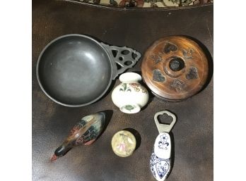 Mixed Lot Pewter Porringer 56