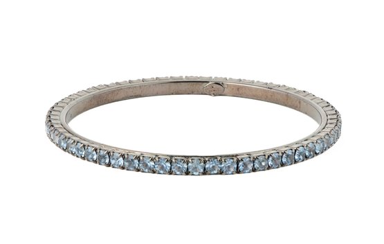 Givenchy Blue Crystal Bangle Bracelet