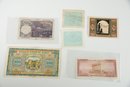Lot Of Vintage Foreign Currency Italian Lira German Pfennig More