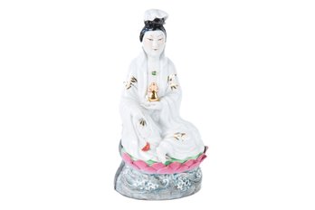 Vintage Chinese Porcelain Quan Yin Statue