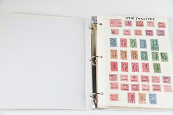 US Stock Transfer Stamp Binder Collection SKU20