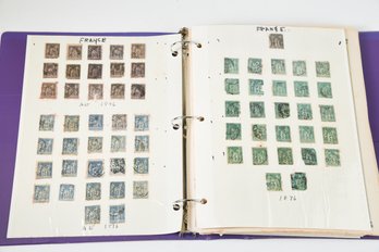 Antique & Vintage French Stamp Binder Collection SKU40