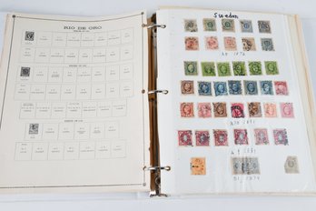 Antique & Vintage Sweden Stamp Binder Collection  SKU56