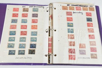 Antique United States Documentary Stamps Massachusetts Stock Transfer Stamps More Binder Collection  SKU61