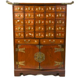 Chinese Medicine Apothecary Herb Cabinet