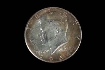 Toned 1964 Kennedy Half Dollar Coin SKU 2