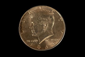 Toned? 1964 Silver Kennedy Half Dollar Coin SKU 4