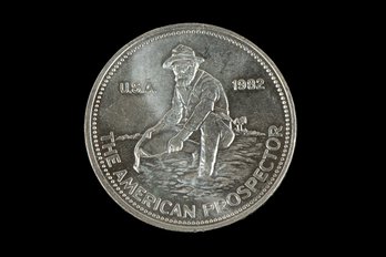 1982 Engelhard American Prospector - 1 Oz .999 Fine Silver Round SKU 32