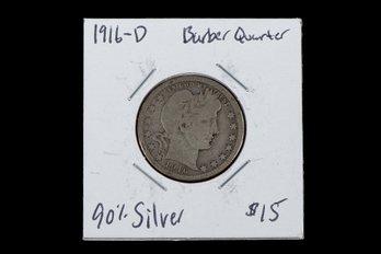 1916 D Barber Quarter SKU 48