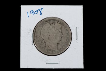 1908 Barber Half Dollar Coin SKU 53