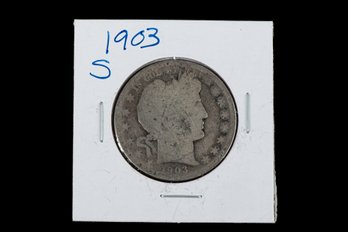 1903 S Barber Half Dollar Coin SKU 62