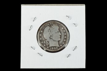 1898 O Barber Quarter Dollar Coin SKU 83