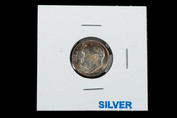 Toned ~BU 1953 Silver Dime SKU 133