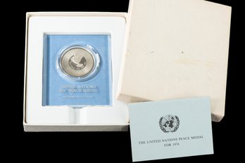 United Nations 1974 Peace Medal Sterling Silver Proof Set