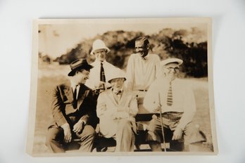 Vintage John D Rockefeller Photo W/ Others Golfing