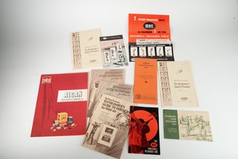 Lot Of Vintage Rifle Gun Hunting Pamphlets Booklets Ephemera