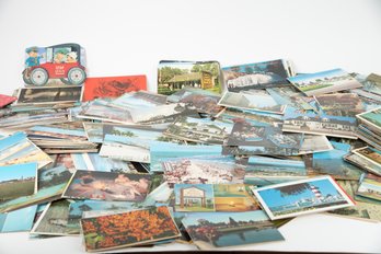 Large Postcard Lot Mostly Chrome Hotels Places