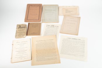 Antique 1800's Political Addresses & Ephemera Booklets Lot