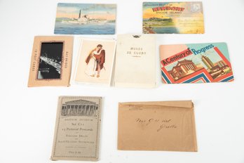 Postcard Sets - British Museum, Musee De Cluny,  Bay Bridge & More - Ephemera Lot