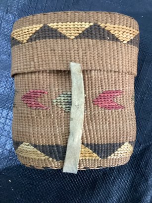 Tlingit Indian Trinket Basket