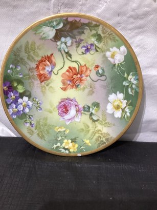 T & V France Floral Plate