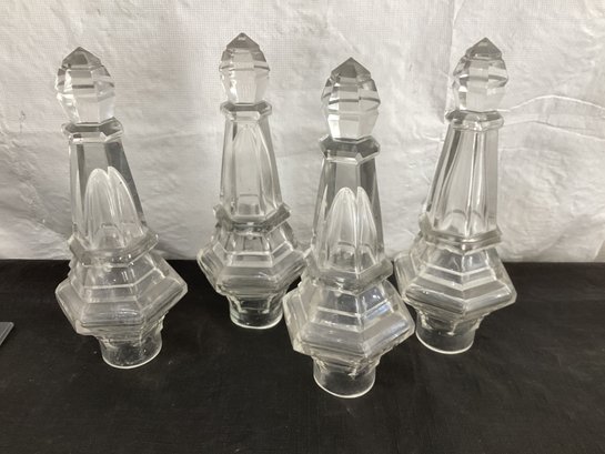 4 Hollow-cut-off-crystal-spike For Chandelier