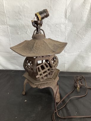 Japanese Temple Garden Lamp Cast Iron