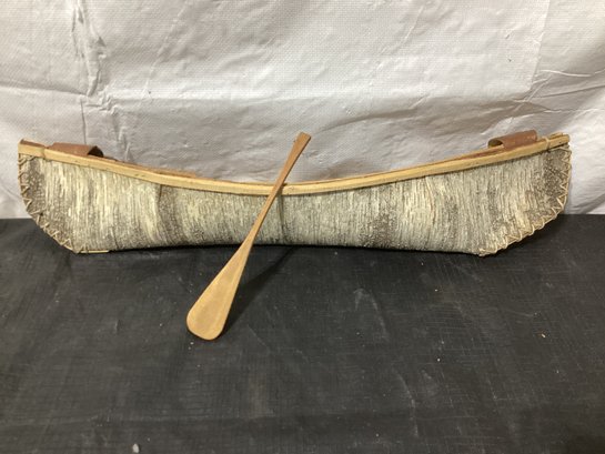 Birch Bark  Decorative Canoe