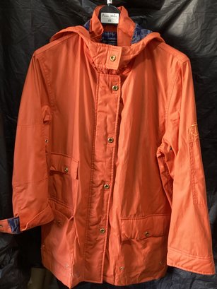 Orange Ralph Lauren Rain Jacket