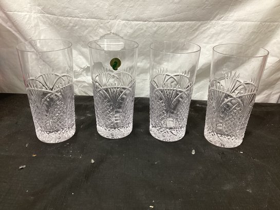 4 Waterford Seahorse Highball  Glasses